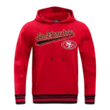 Pro Standard PS SF 49ers Script Tail Rib Fleece PO Hoodie Red