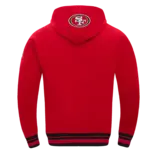 Pro Standard PS SF 49ers Script Tail Rib Fleece PO Hoodie Red