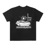 Ice Cream Ice Cream IC Diner Food SS Tee Black Ice Cream Ice Cream IC Diner Food SS Tee Black