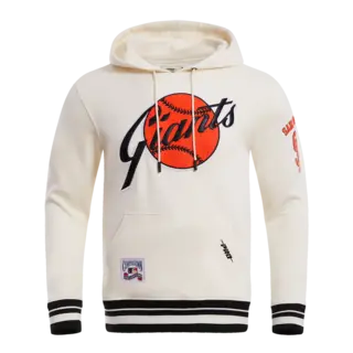 Pro Standard PS SF Giants Retro Classic FLC Hoodie Eggshell/Blk Pro Standard PS SF Giants Retro Classic FLC Hoodie Eggshell/Blk