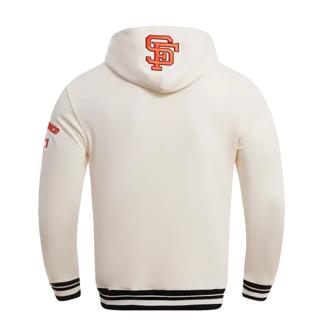 Pro Standard PS SF Giants Retro Classic FLC Hoodie Eggshell/Blk