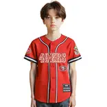 Pro Standard PS SF 49ers Classic Mesh Buttondown Shirt Red/Black