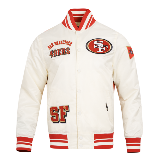 Pro Standard PS SF 49ers Satin Jacket Sublimated Eggshell