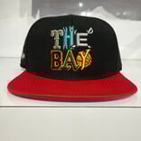 FRESH FRESH The Bay Snapback Hat Black/Multi/Red Brim