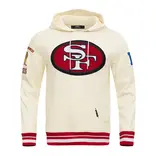 Pro Standard PS SF 49ers Retro Classic FLC Hoodie Eggshell/Red
