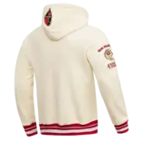 PS SF 49ers Retro Classic FLC Hoodie Eggshell/Red