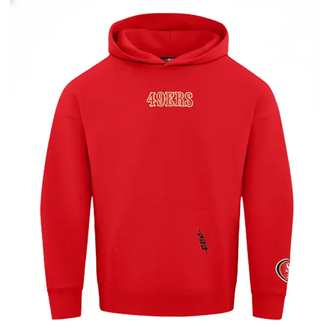 Pro Standard PS SF 49ers Wingspan Drp Shoulder Hoodie Red/Black