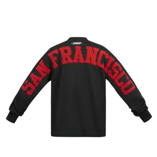 Pro Standard PS SF 49ers Wingspan Drp Shoulder LS Black