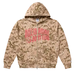 Billionaire Boys Club BBC Camo Zip Hoodie Doeskin