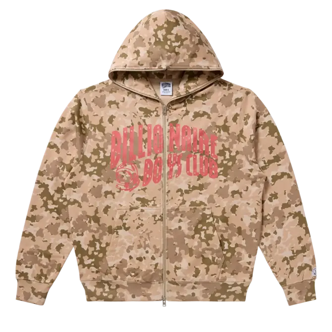 Billionaire Boys Club BBC Camo Zip Hoodie Doeskin