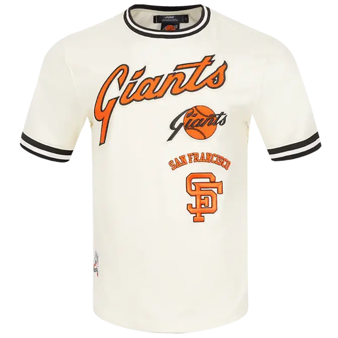 Pro Standard PS SF Giants Retro Classic DK Tee Eggshell/Black