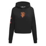 Pro Standard PS SF Giants Classic FLC Cropped Hoodie Black