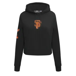 Pro Standard PS SF Giants Classic FLC Cropped Hoodie Black