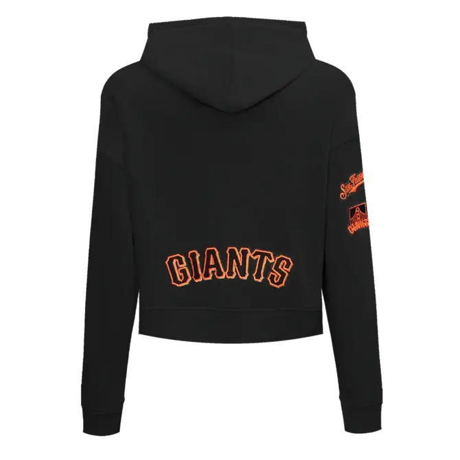 Pro Standard PS SF Giants Classic FLC Cropped Hoodie Black