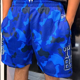 FRESH The Bay Hoop Short Blue Camo/Navy Logo
