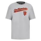 Pro Standard PS SF Giants Script Tail BF Tee Heather Gry