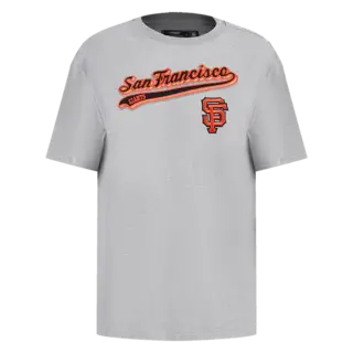 Pro Standard PS SF Giants Script Tail BF Tee Heather Gry