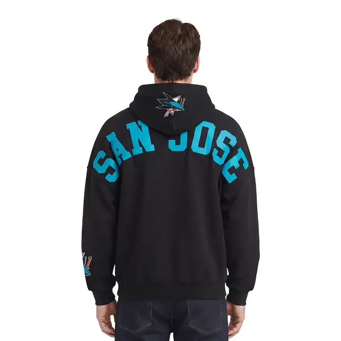 Pro Standard PS SJ Sharks Drp Shoulder Wingspan Hoodie Black