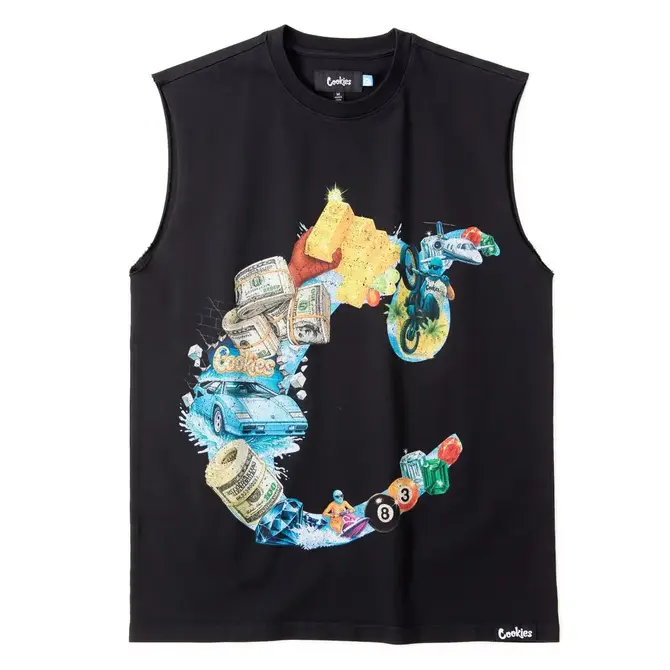 Cookies Cookies New Money Big C Sleeveless Knit Black