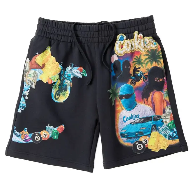 Cookies Cookies New Money Big C Fleece Short Black