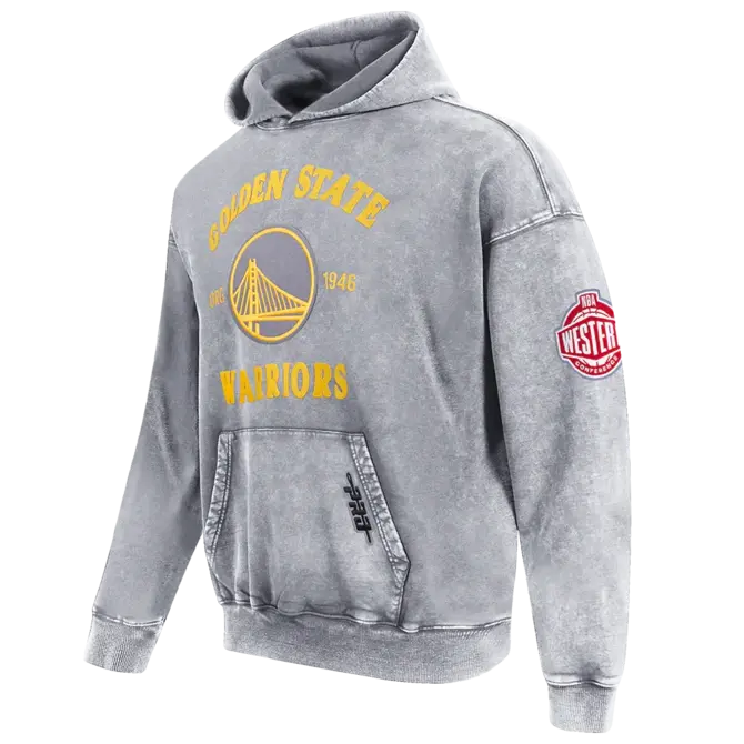 Pro Standard PS GS Warriors First Team Washed Hood Washed Grey
