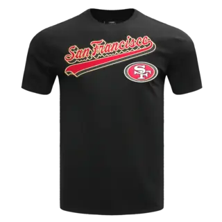PS SF 49ers Script Tail BF Tee Black