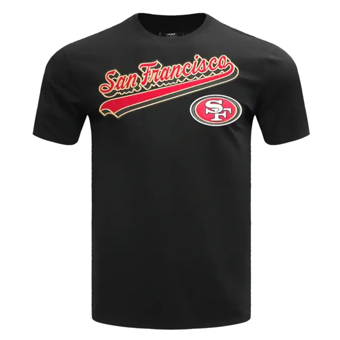 PS SF 49ers Script Tail BF Tee Black