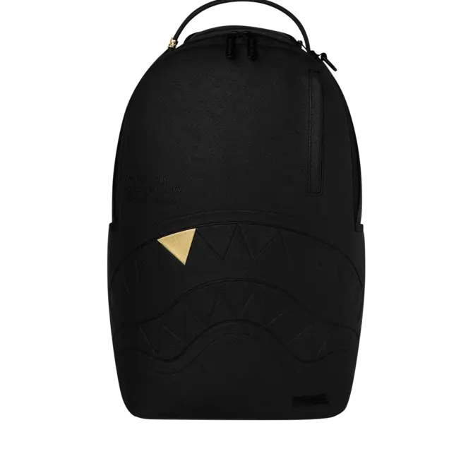 Sprayground Sprayground Blacked Out Embossed Gold Tooth DLXSV Backpack