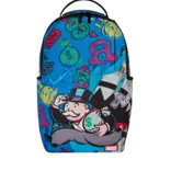 Sprayground Sprayground Monopoly Blue Tear Through DLXSR Backpack
