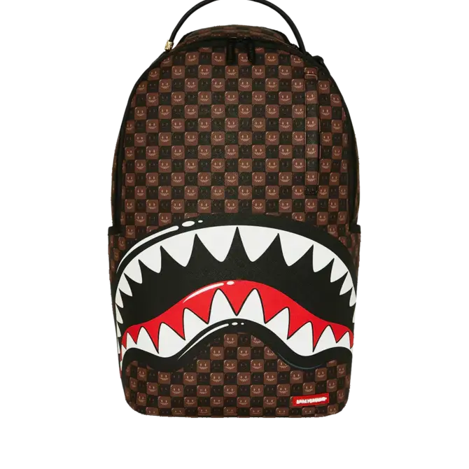 Sprayground Sprayground Sharks In Paris WTF Bubble Brown Check DLXSV Backpack