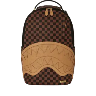 Sprayground Sprayground Embossed Check Brown DLXSV Backpack