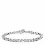 The Gold Gods GoldGods 4mm 7.5 Diamond Tennis Bracelet Wht Gold