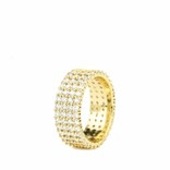 The Gold Gods Goldgods 4 Row Eternity Ring Gold