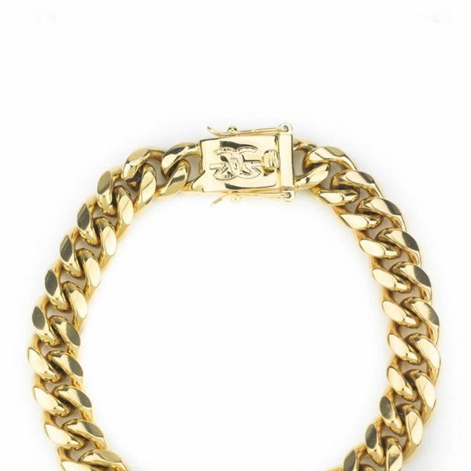 The Gold Gods GoldGods 10mm Miami Cuban Link Bracelet Gold