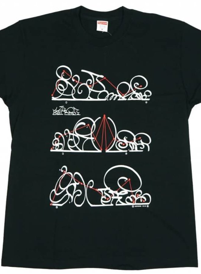 supreme system tee black