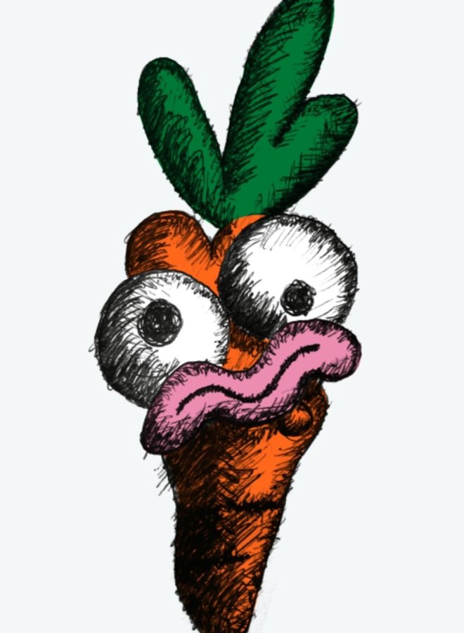 Carrots Face LS (White)