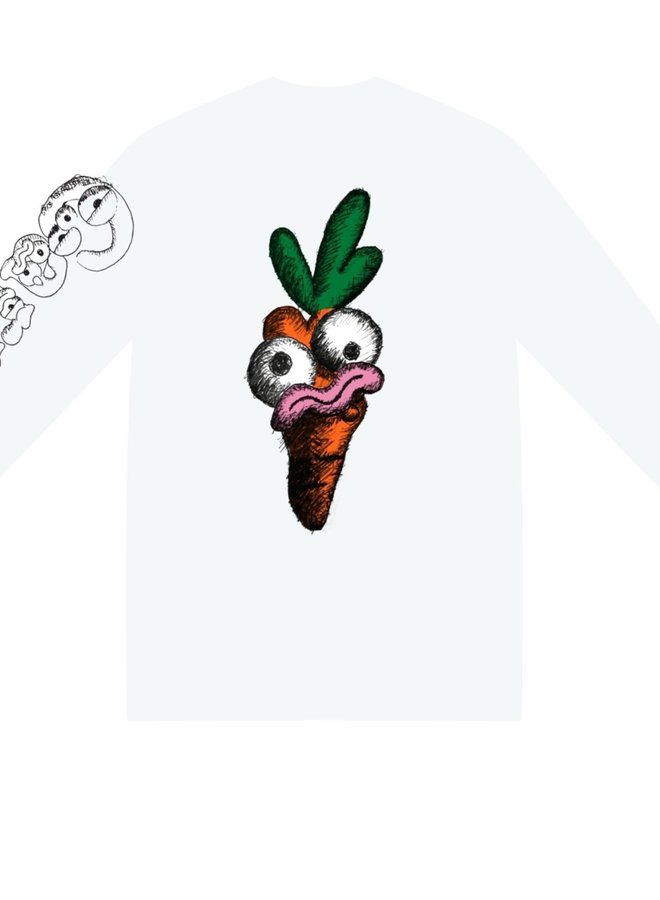 Carrots Face LS (White)