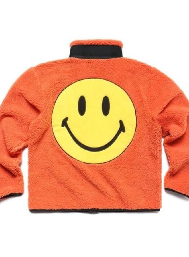 SMILEY SHERPA JACKET (ORANGE)