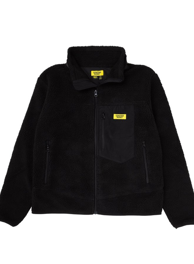 SMILEY SHERPA JACKET (BLACK)
