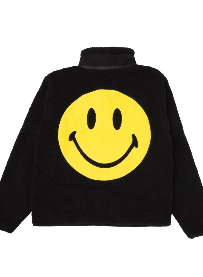 SMILEY SHERPA JACKET (BLACK)