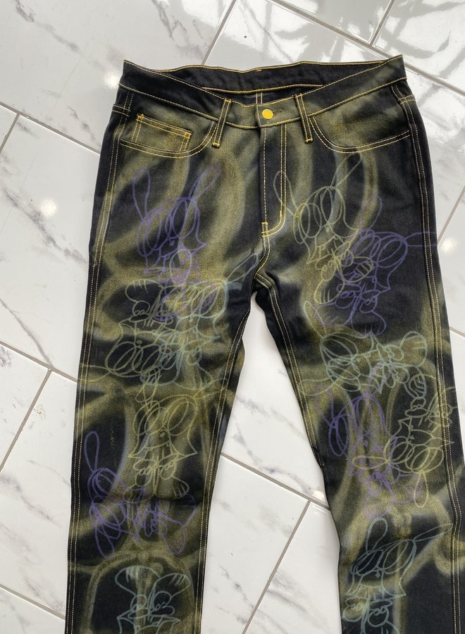 VLONE X SKOLOCT ART BASEL  5 POCKET DENIM
