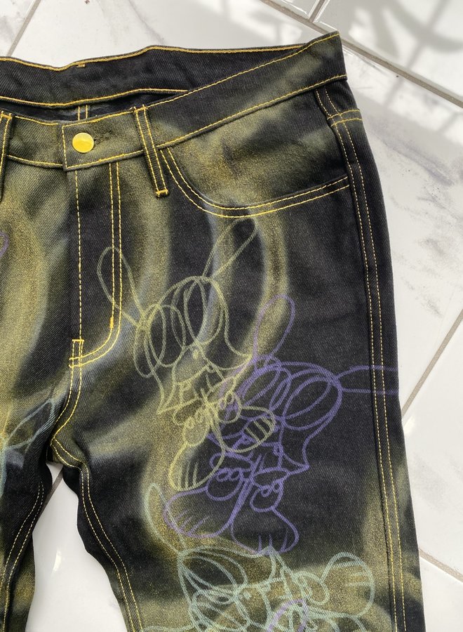 VLONE X SKOLOCT ART BASEL  5 POCKET DENIM