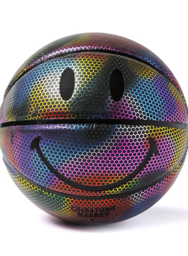 RAINBOW REFLECTIVE SMILEY B-BALL