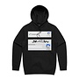 SECOND CHAOS X iD NOT A ROBOT HOODIE BLACK