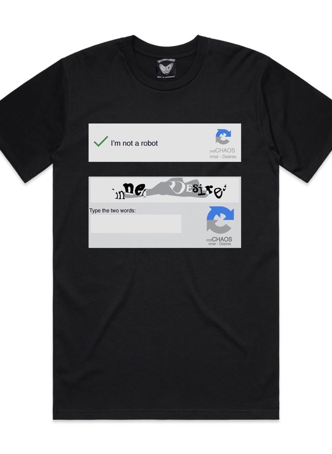 I AM NOT A ROBOT TEE BLACK