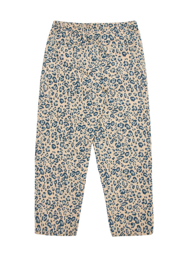 ECLIPSE CHEETAH BEACH PANT CREAM / BLUE
