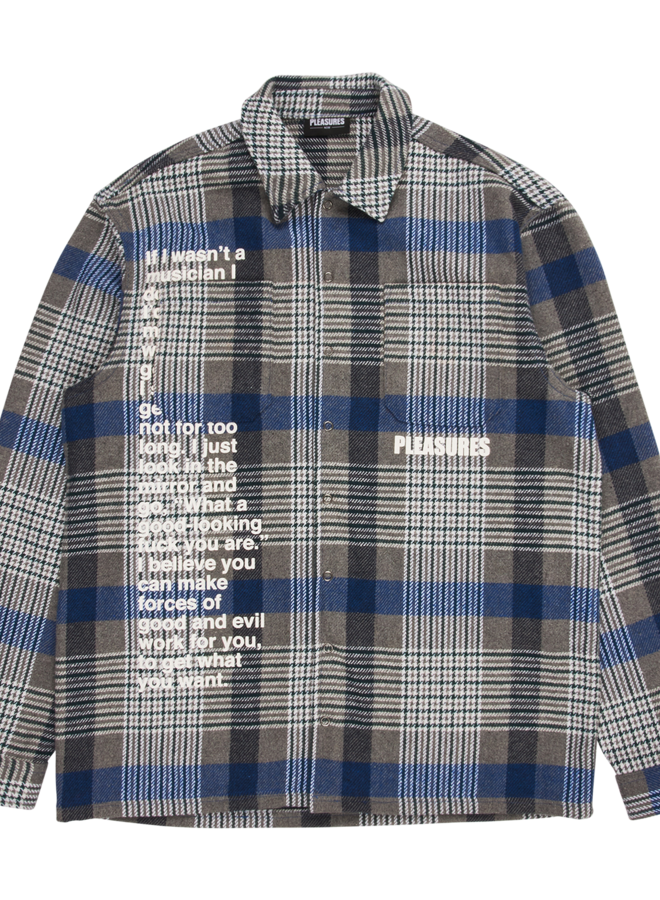 FORCES PLAID OVERSHIRT GREY