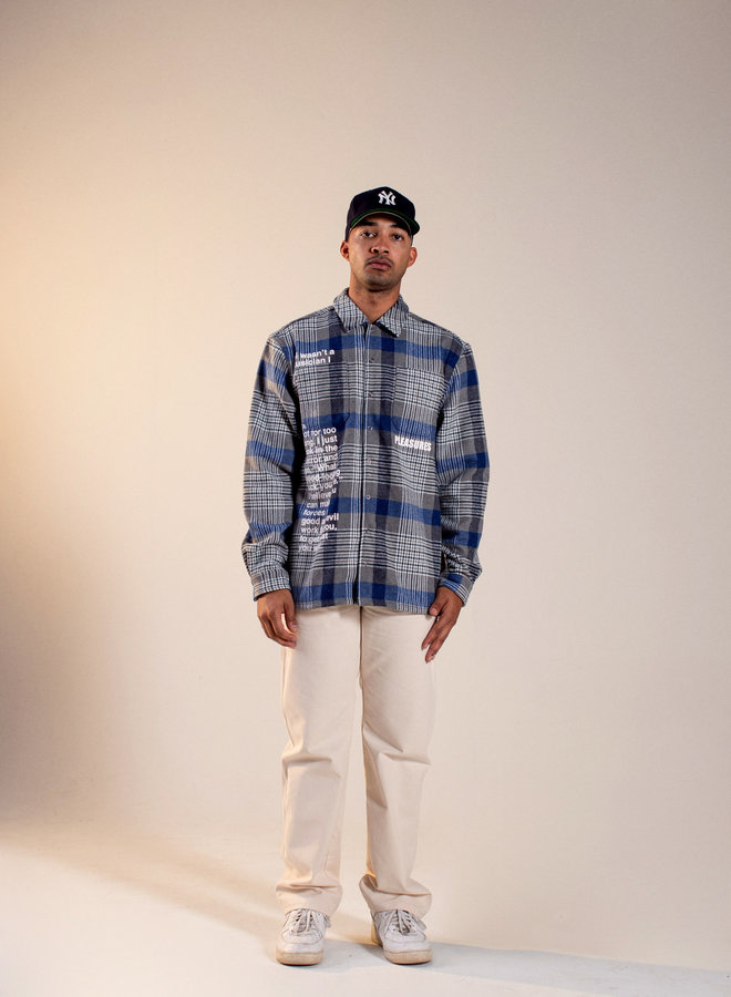 FORCES PLAID OVERSHIRT GREY