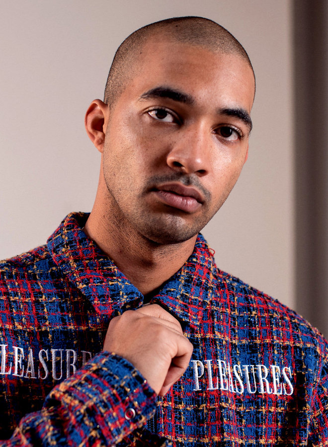 BLUE VOICES OVERSHIRT