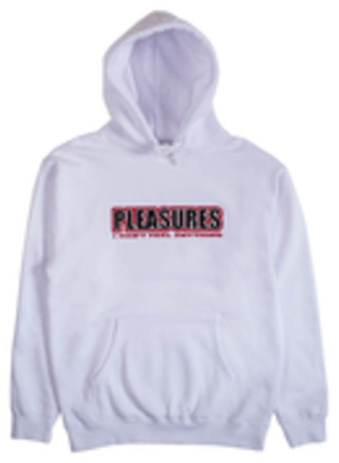 FEEL MY FACE APPLIQUÉ HOODY (WHITE)